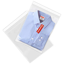 Load image into Gallery viewer, Spartan Industrial - 10" X 13" (200 Count) Crystal Clear Resealable Polypropylene Poly Bags for Packaging, Clothing & T Shirts - Self Seal & Reinforced