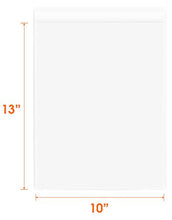 Load image into Gallery viewer, Spartan Industrial - 10" X 13" (200 Count) Crystal Clear Resealable Polypropylene Poly Bags for Packaging, Clothing &amp; T Shirts - Self Seal &amp; Reinforced
