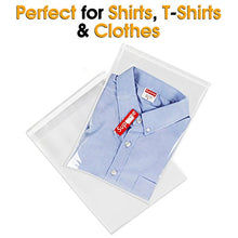 Load image into Gallery viewer, Spartan Industrial - 10" X 13" (200 Count) Crystal Clear Resealable Polypropylene Poly Bags for Packaging, Clothing &amp; T Shirts - Self Seal &amp; Reinforced
