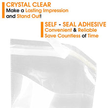 Load image into Gallery viewer, Spartan Industrial - 10" X 13" (200 Count) Crystal Clear Resealable Polypropylene Poly Bags for Packaging, Clothing &amp; T Shirts - Self Seal &amp; Reinforced
