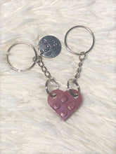 Load image into Gallery viewer, LEGO Heart Keychain - Two pieces
